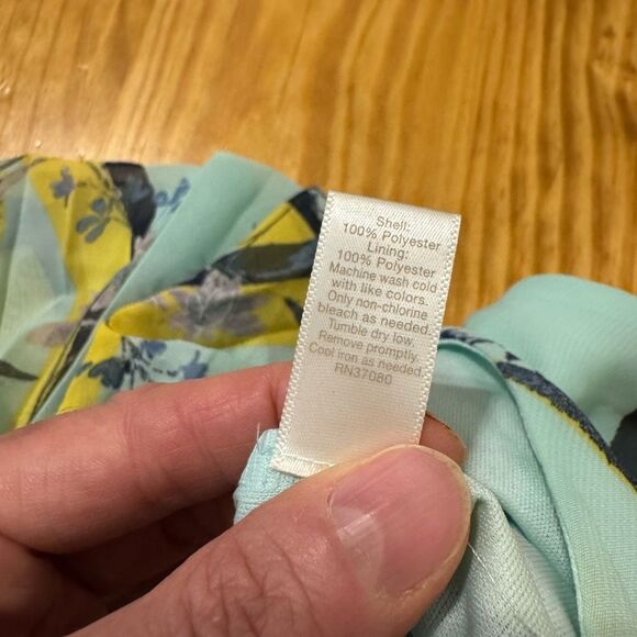 C EST 1946 Floral Pleated Maxi Dress Boho Sleeveless Flowy Lined Women’s SZ SM - Picture 10 of 12